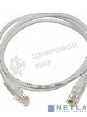 Патч-корд LANMASTER UTP TWT-45-45-1.0-WH вилка RJ-45-вилка RJ-45 cat.5е 1м белый ПВХ