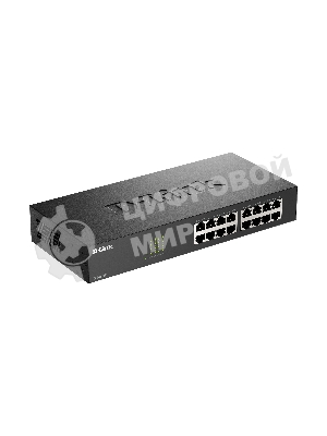Коммутатор неуправляемый D-Link DES-1016D/I1A с 16 портами 10/100Base-TX
