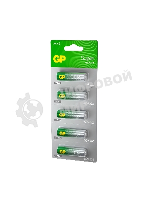 Алкалиновые батарейки GP Super Alkaline G-Tech 15А АA - 1 шт. на отрывных блистерах