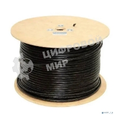 Кабель 5bites FS5525-305BPE-M FTP/SOLID/5E/24AWG/COPPER/PE/BLACK/OUTDOOR/MSGR/DRUM/305M