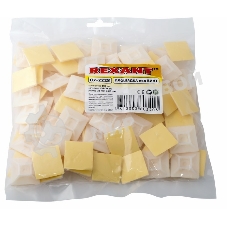 Площадка под винт самоклеящаяся Rexant 28х28 мм, белая, упаковка 100 шт.