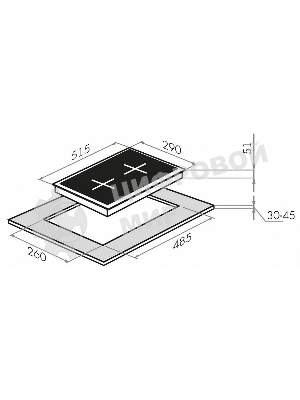 Газовая варочная панель Maunfeld EGHG.32.1CW/G, 2 конфорки, закаленное стекло, белый