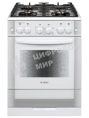 Плита газовая Gefest ПГ 6500-02 0042 белый, конфорок 4 шт, духовка 52 л, 60 см x 85 см x 60 см