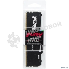 Оперативная память Kingston Fury Beast, DDR5, 16Gb (1x16Gb), 5600MHz, CL36, DIMM, с радиатором, RGB, черный