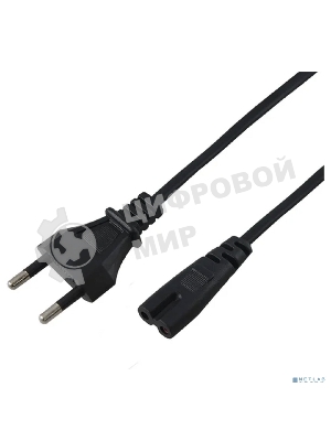 Шнур сетевой Rexant вилка СЕЕ 7/16 - разъем IEC 320 C7, кабель 2x0,5 мм, 3 м (PE пакет)