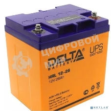 Аккумуляторная батарея Delta HRL 12-26 X напряжение 12В, емкость 28А·ч (165х125х175мм)