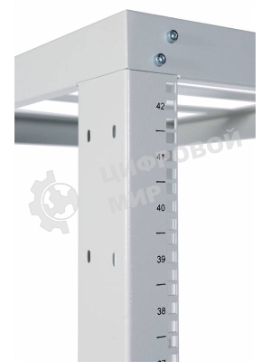 Стойка двухрамная ЦМО СТК-С-45.2.1000 45U 560ммX1280мм направл.закл.гайки 480кг серый