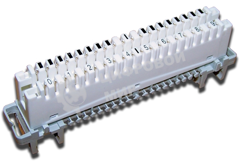 Плинт размыкаемый LSA Profil, Eco, 10 пар, маркировка от 1 до 0