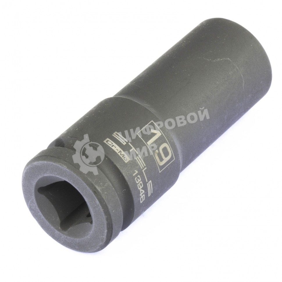 Головка ударная удлиненная шестигранная Stels 19 мм, 1/2