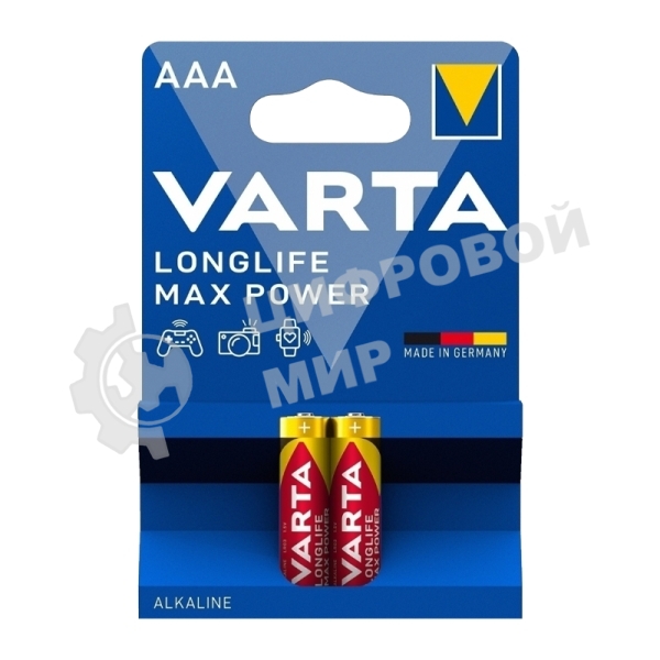 Батарейка VARTA LONGLIFE MAX P. AAA бл. 2