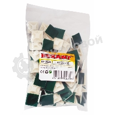 Площадка самоклеящаяся Rexant 25х25 мм, белая, упаковка 100 шт.