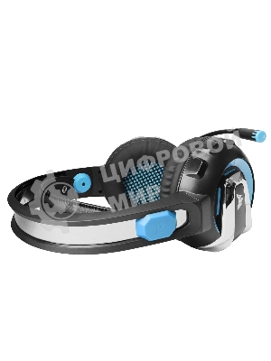 Гарнитура Crown CMGH-3001 чёрный/синий, проводная, подсветка