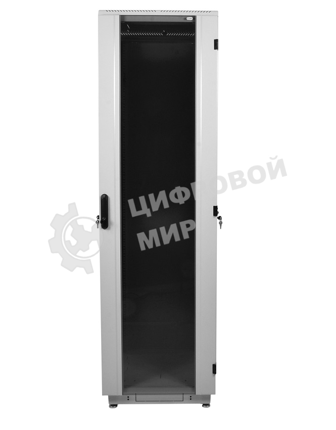 Шкаф телекоммуникационный напольный ЦМО ШТК-М, IP20, 42U, 2030х800х1000 мм (ВхШхГ), дверь: тонированное стекло, черный