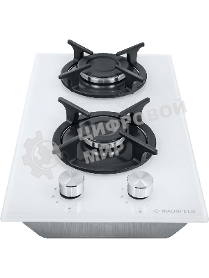 Газовая варочная панель Maunfeld EGHG.32.1CW/G, 2 конфорки, закаленное стекло, белый