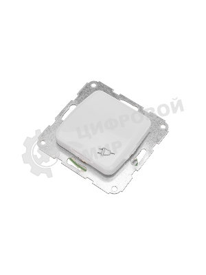 Розетка Kranz 1-ая керамика DEA с/з с крышкой с/у 16А мех. белый