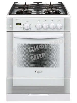 Плита газовая Gefest ПГ 6500-03 0042 белый, конфорок 4 шт, духовка 52 л, 60 см x 85 см x 60 см