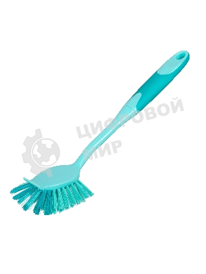 Щетка для посуды квадратная 68х37х275 мм, двухкомпонентная рукоятка Elfe