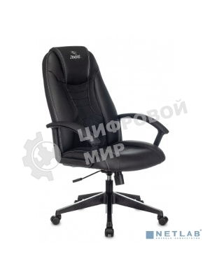 Кресло игровое Zombie 8 черный, искусственная кожа, крестовина пластик