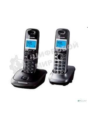Телефон беспроводной (DECT) Panasonic KX-TG2512RU2 Доп трубка в комплекте, АОН, Caller ID, спикерфон, полифония