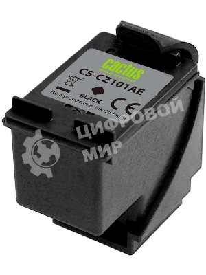 Картридж струйный Cactus CS-CZ101AE № 650 черный (18 мл) для HP 1015/1515/1516/2515/2545/2546/2645/3515/3545/3546/4515