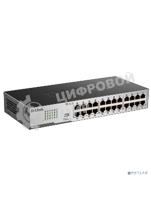 Неуправляемый коммутатор D-Link DGS-1024D/J1A с 24 портами 10/100/1000Base-T