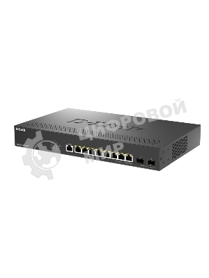 Коммутатор D-Link DGS-1210-10XP/ME/C1A (L2) 8x1 Гбит/с 2SFP+ 8PoE+ 240W управляемый
