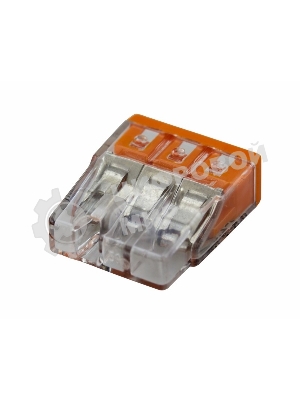 Клемма 3х(0.5-2.5мм) 3-х проводн. для распред. короб. (без п) WAGO 2273-203