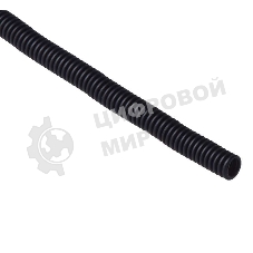 Труба гофрированная ПНД d16 мм легкая с зондом черный (уп. 20 м) Рувинил 21601(20)