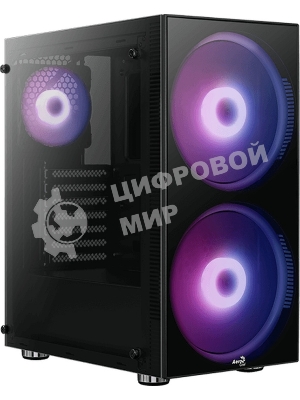 Компьютерный корпус Aerocool/Formula Python (3xUSB, 2xAudio, 0.5 мм,2x200 мм FAN, прозрачная стенка-закаленное стекло, ATX, без БП)