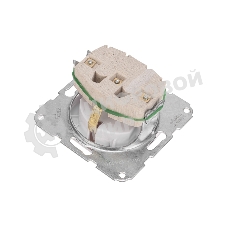 Розетка Kranz 1-ая керамика DEA с/з с крышкой с/у 16А мех. белый