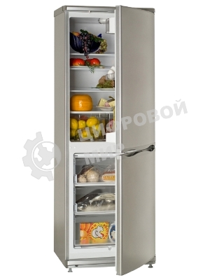 Холодильник Atlant XM-4012-080 серебристый двухкамерный 201/101л морозилка снизу