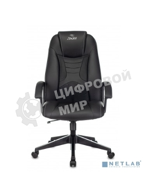 Кресло игровое Zombie 8 черный, искусственная кожа, крестовина пластик