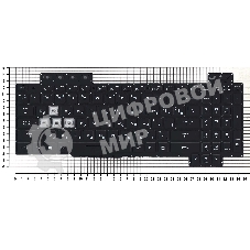 Клавиатура для ноутбука Asus ROG GL704 GL704GM черная c подсветкой