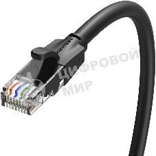 Патч-корд Vention прямой UTP cat.6, RJ45 - 8м. черный