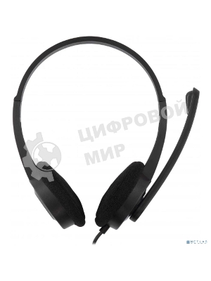 Гарнитура Oklick HS-M600 чёрный, проводная, 3.5 мм