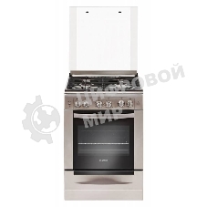 Плита газовая Gefest ПГ 6100-02 0004 серебристый, конфорок 4 шт, духовка 52 л, 60 см x 85 см x 60 см