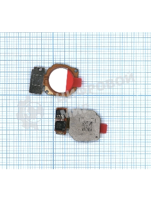 Кнопка HOME в сборе с механизмом и шлейфом для Huawei Honor 7X, белый