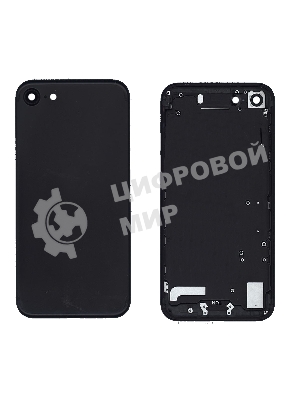 Задняя крышка для iPhone 7 (4.7) черный-пречерный Jet Black