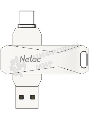 Флешка USB Netac U782C dual USB 3.0+TypeC 64Gb, retail version