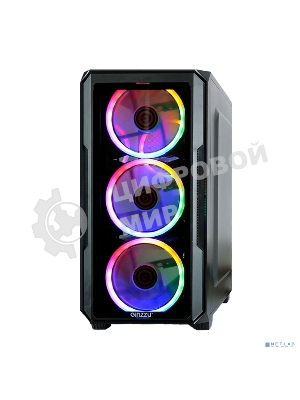 Компьютерный корпус Ginzzu CL690 mATX FAN 4*12FRGb