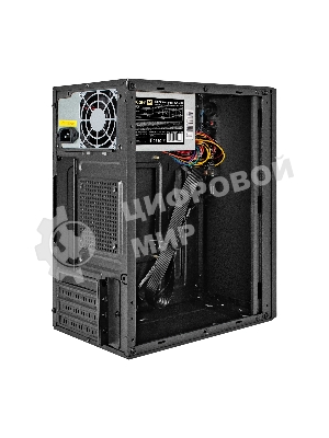 Компьютерный корпус Minitower ExeGate BAA-308-AA500 (mATX, БП AA500 с вент. 8см, 2хUSB, HD Audio, черный)
