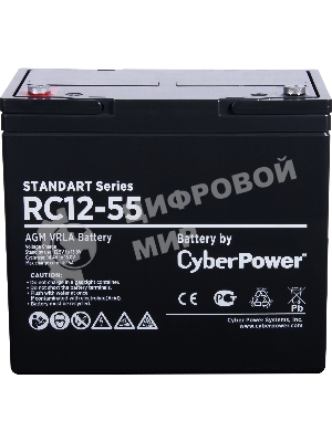 Батарея для ИБП SS CyberPower Standart series RC 12-55/12V 55 Ah