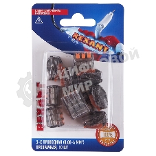 Соединительная клемма многоразовая Rexant 3-х проводная, прозрачная (0,08-4 мм²), (10 шт.)