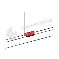 Отвод плоский для односекционных кабель-каналов DLP 50х105 - ширина профиля 105 Legrand