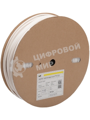 Трубка термоусадочная тонкостен. ТТУ-12/6 черный (уп.100м) IEK UDRS-D12-100-K02