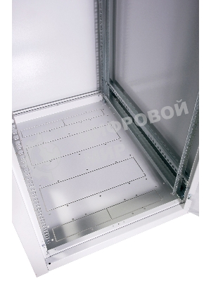 Шкаф коммутационный ЦМО (ШТК-Э-42.8.8-13АА) напольный 42U 800x800 мм пер. дв. стекл металл 2 бок. пан. 710 кг серый 715 мм 105 кг