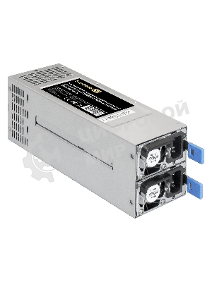 Блок питания серверный 2U Redundant 2x800W ExeGate EX292322RUS Industrial-RTS800 (APFC, КПД 94% (80 PLUS Platinum), 4 см fan, 24pin, 2x(4+4)pin, 2PCIe, 2SATA, 6IDE, Cable Management)