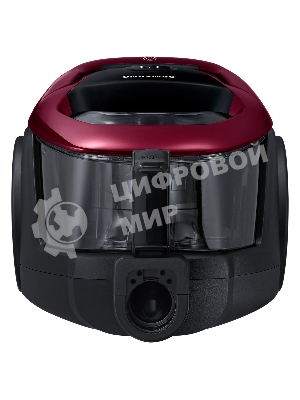 Пылесос Samsung VC18M31A0HP бордовый/черный, 380/1800 Вт, уборка сухая, пылесборник контейнер 2 л
