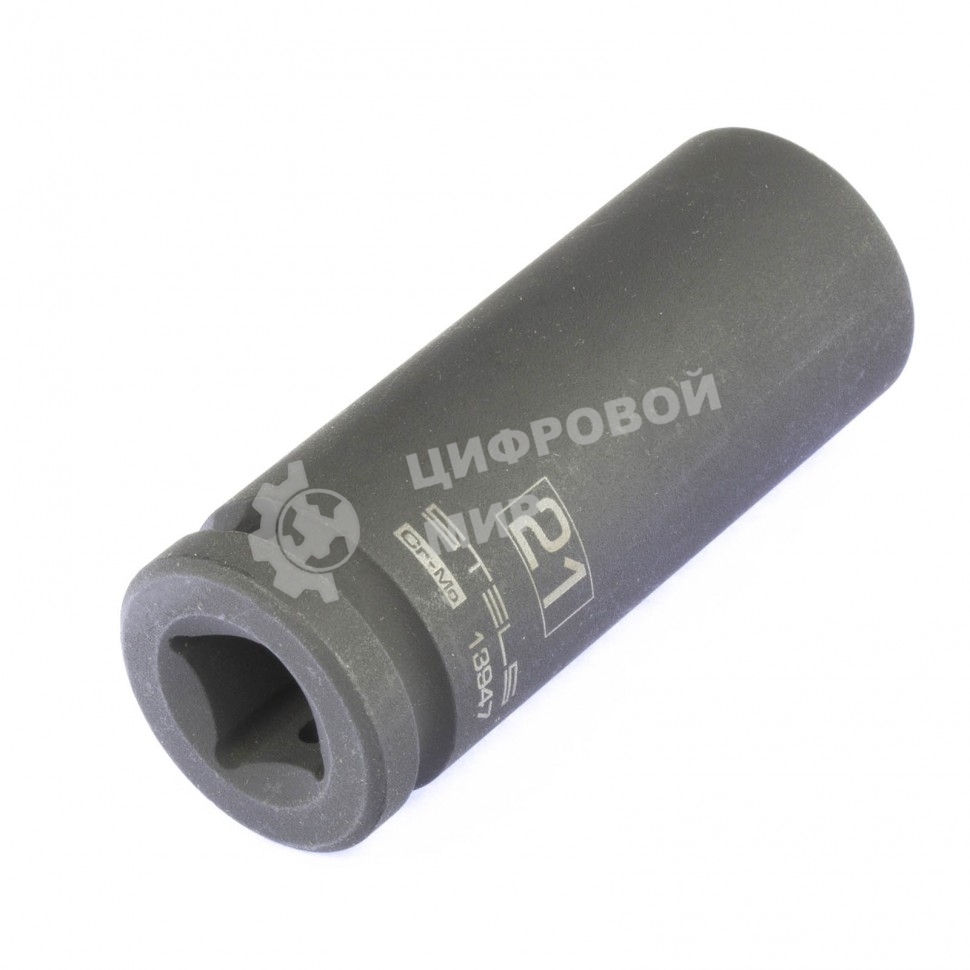 Головка ударная удлиненная шестигранная Stels 21 мм, 1/2