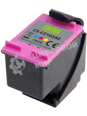 Картридж струйный Cactus CS-CZ102AE № 650 многоцветный (18 мл) для HP 1015/1515/1516/2515/2545/2546/2645/3515/3545/3546/4515